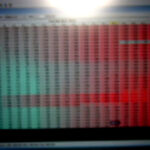 バイクのECUチューン最中のパソコン画面