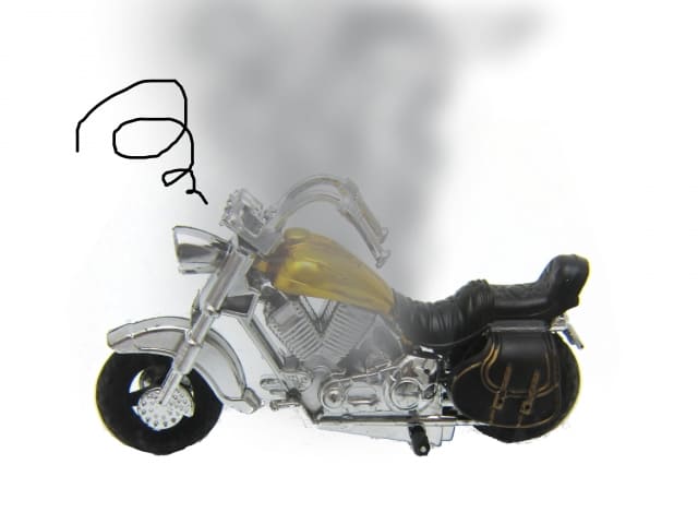 故障したミニチュアバイク（個人取引でのバイク購入の失敗イメージ）