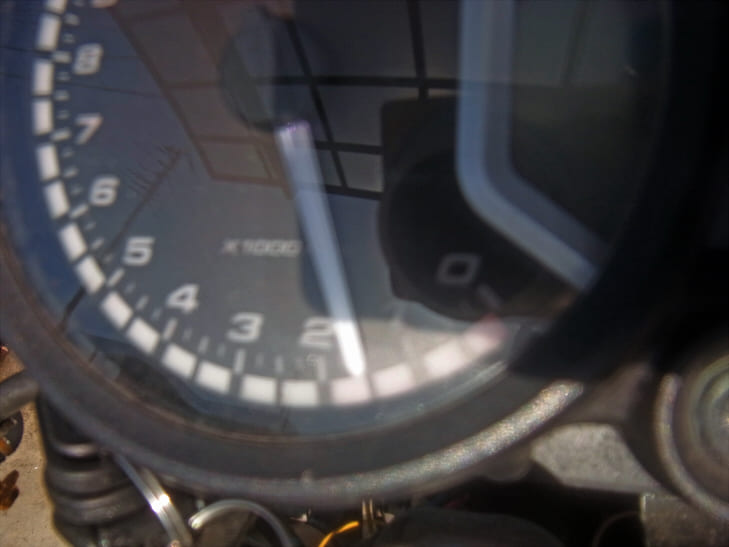 ガンマ125のスピードメーター